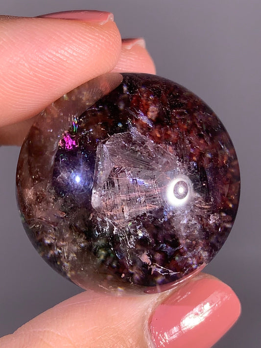 Extremely Rare Wine Red Garden Quartz Manifestation Sphere – Brazil Collector Specimen