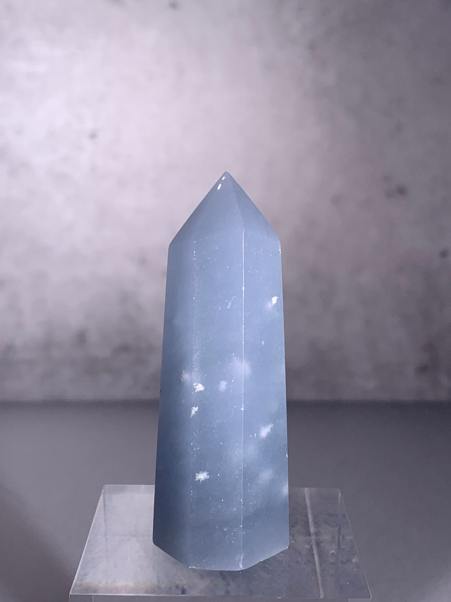 Snowflake Angelite Tower