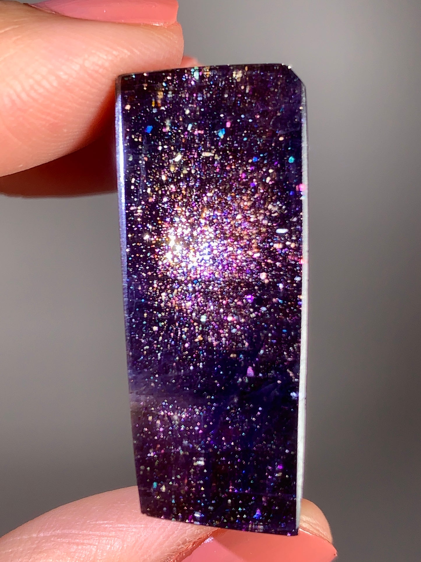 High-Grade Galaxy Iolite & Sunstone Bloodshot Freeform from Tanzania