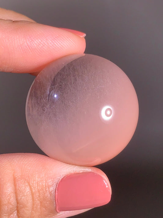 Top-Grade Pink Amphibole Sphere from Brazil – Rare Collector’s Piece