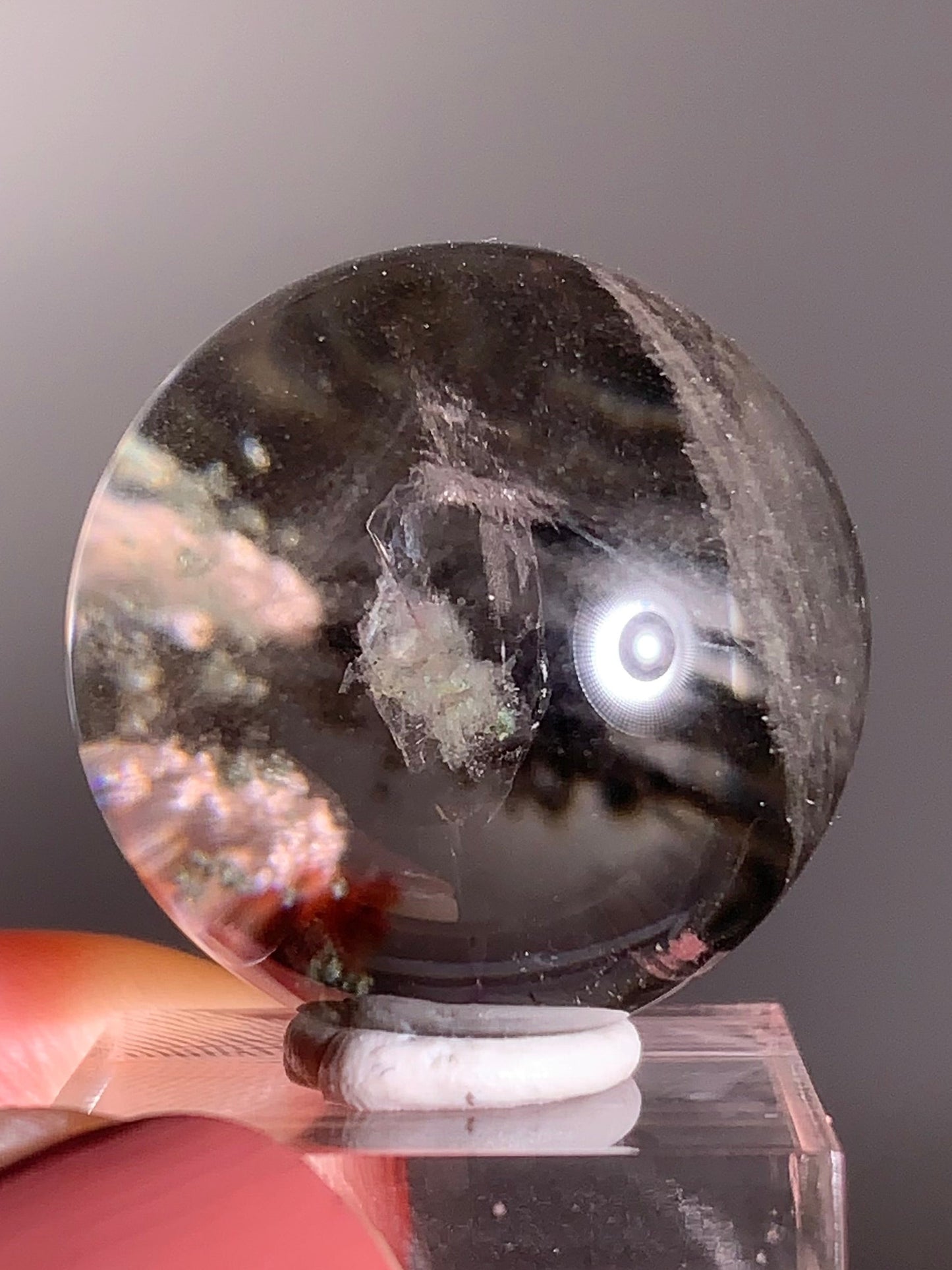 Garden Quartz with Manifestation (Quartz-in-Quartz) Sphere