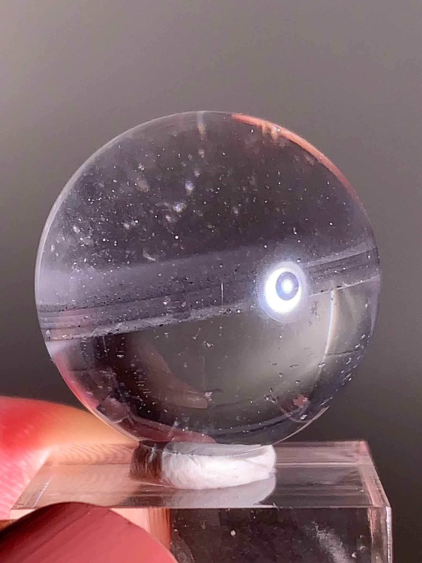 Rare Natural Blue Shiny Sandstone Sphere from Madagascar