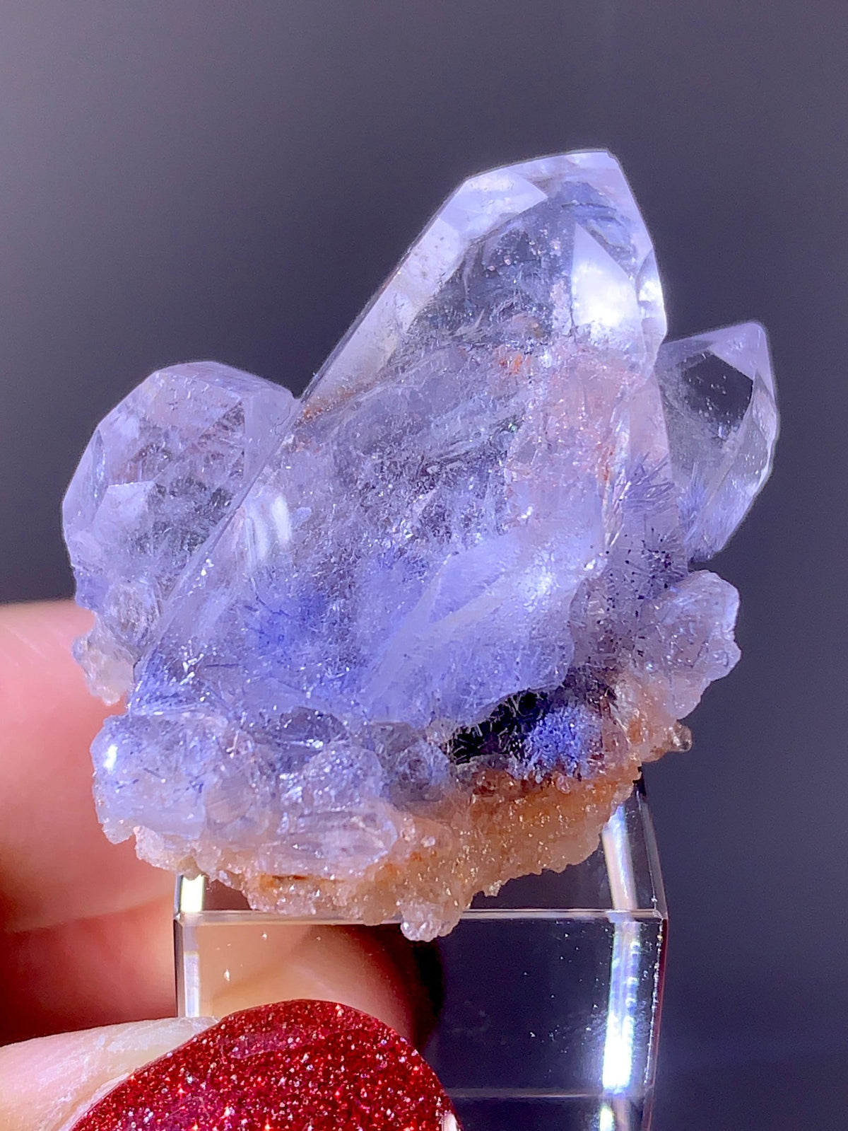High-Quality Blue Dumortierite Quartz Raw Cluster | Brazil