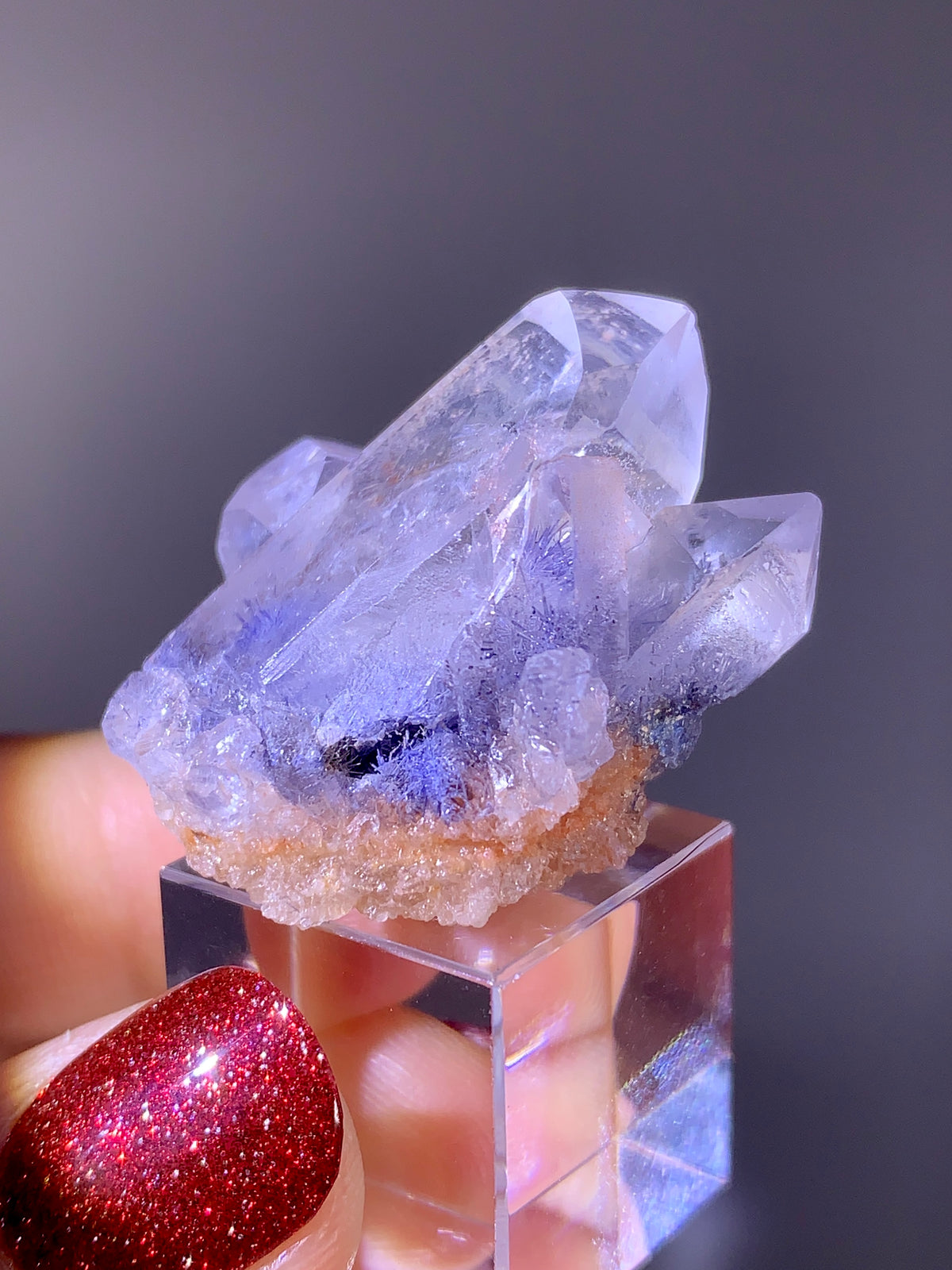 High-Quality Blue Dumortierite Quartz Raw Cluster | Brazil