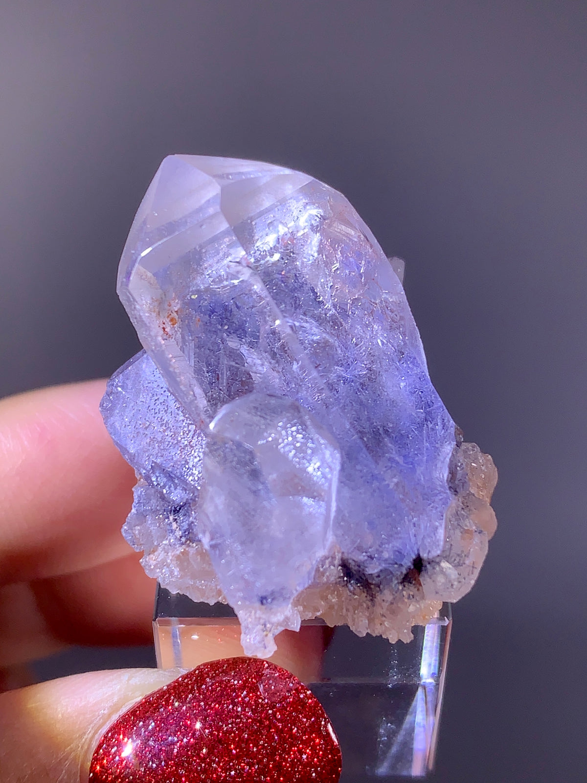 High-Quality Blue Dumortierite Quartz Raw Cluster | Brazil