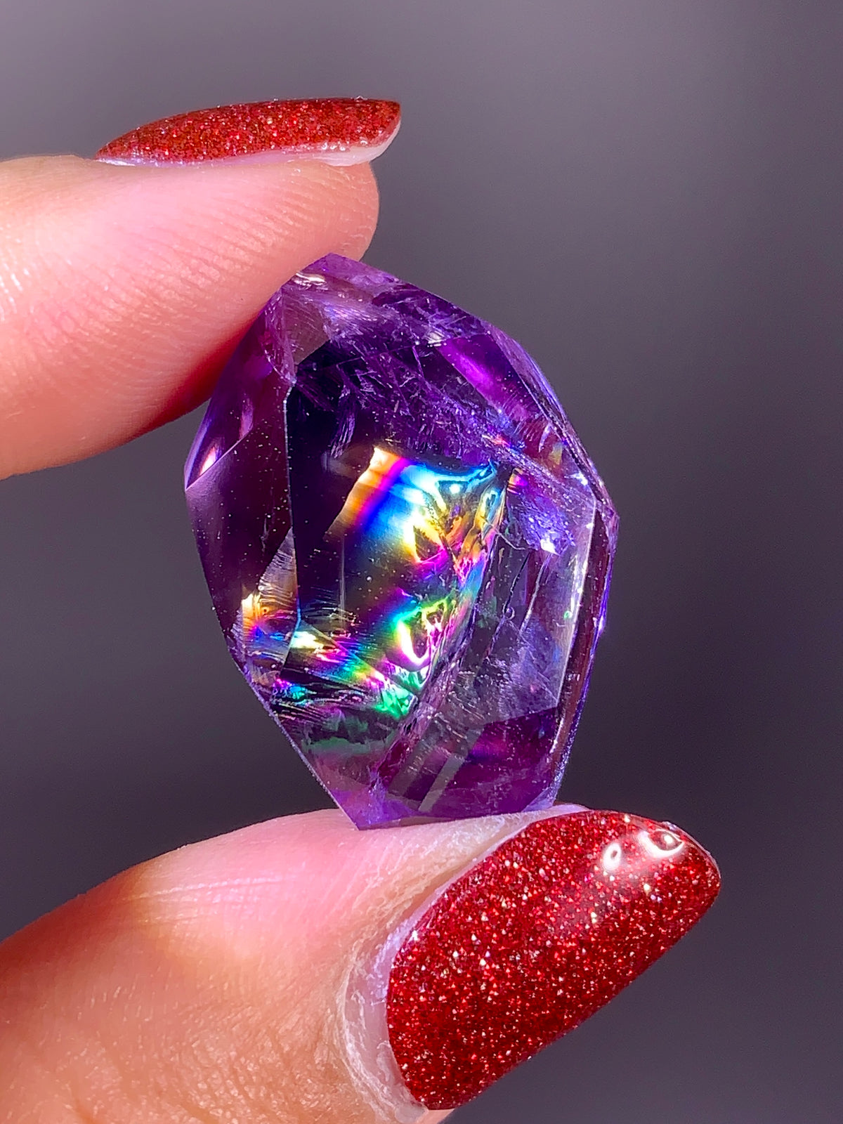 High-Quality Natural Rainbow Amethyst Freeform | Brazil