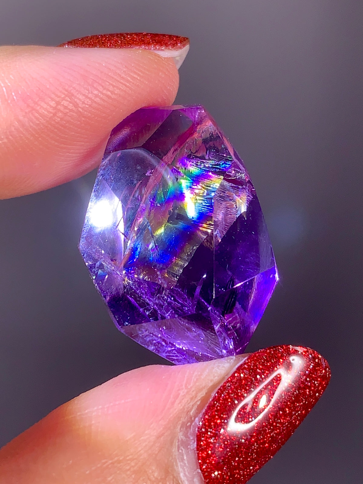 High-Quality Natural Rainbow Amethyst Freeform | Brazil