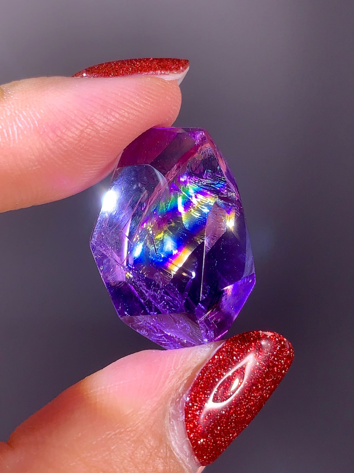 High-Quality Natural Rainbow Amethyst Freeform | Brazil