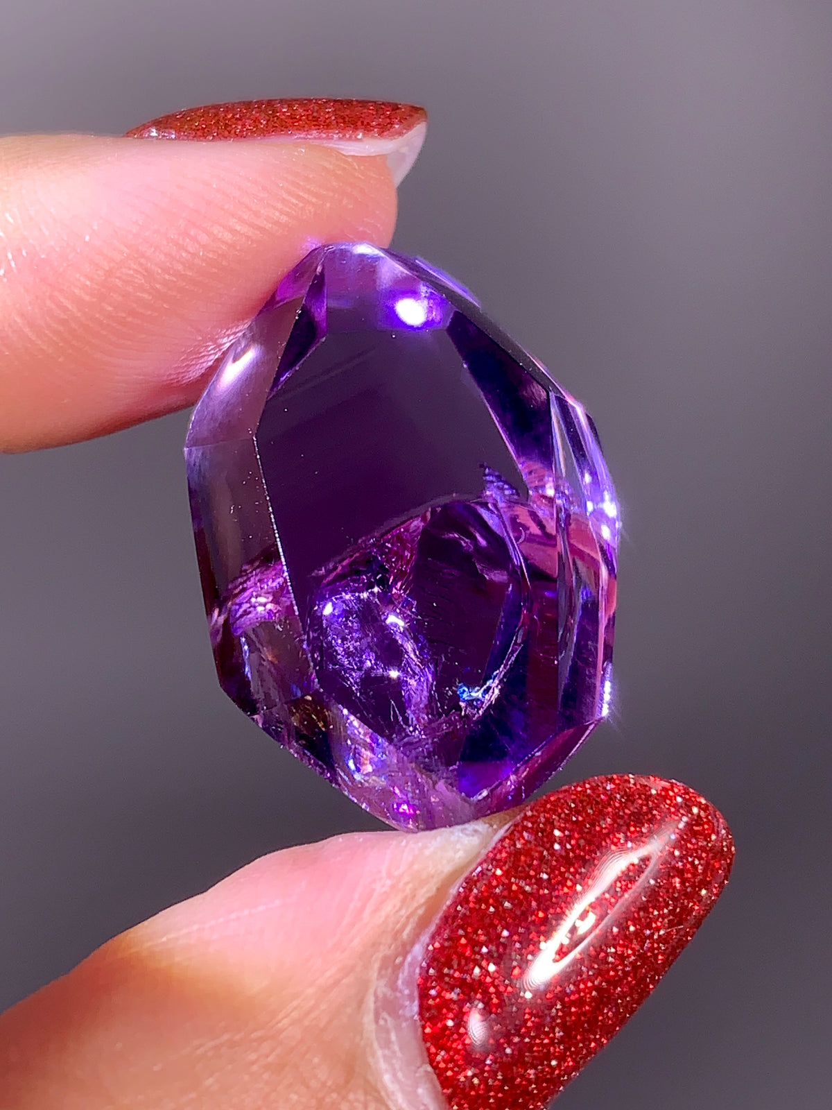 High-Quality Natural Rainbow & God's FingerprintAmethyst Freeform | Brazil