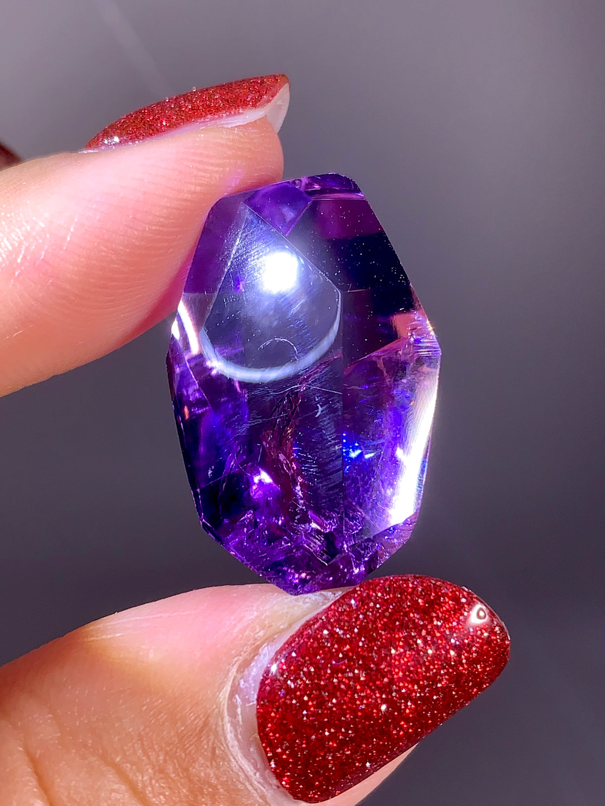 High-Quality Natural Rainbow & God's FingerprintAmethyst Freeform | Brazil