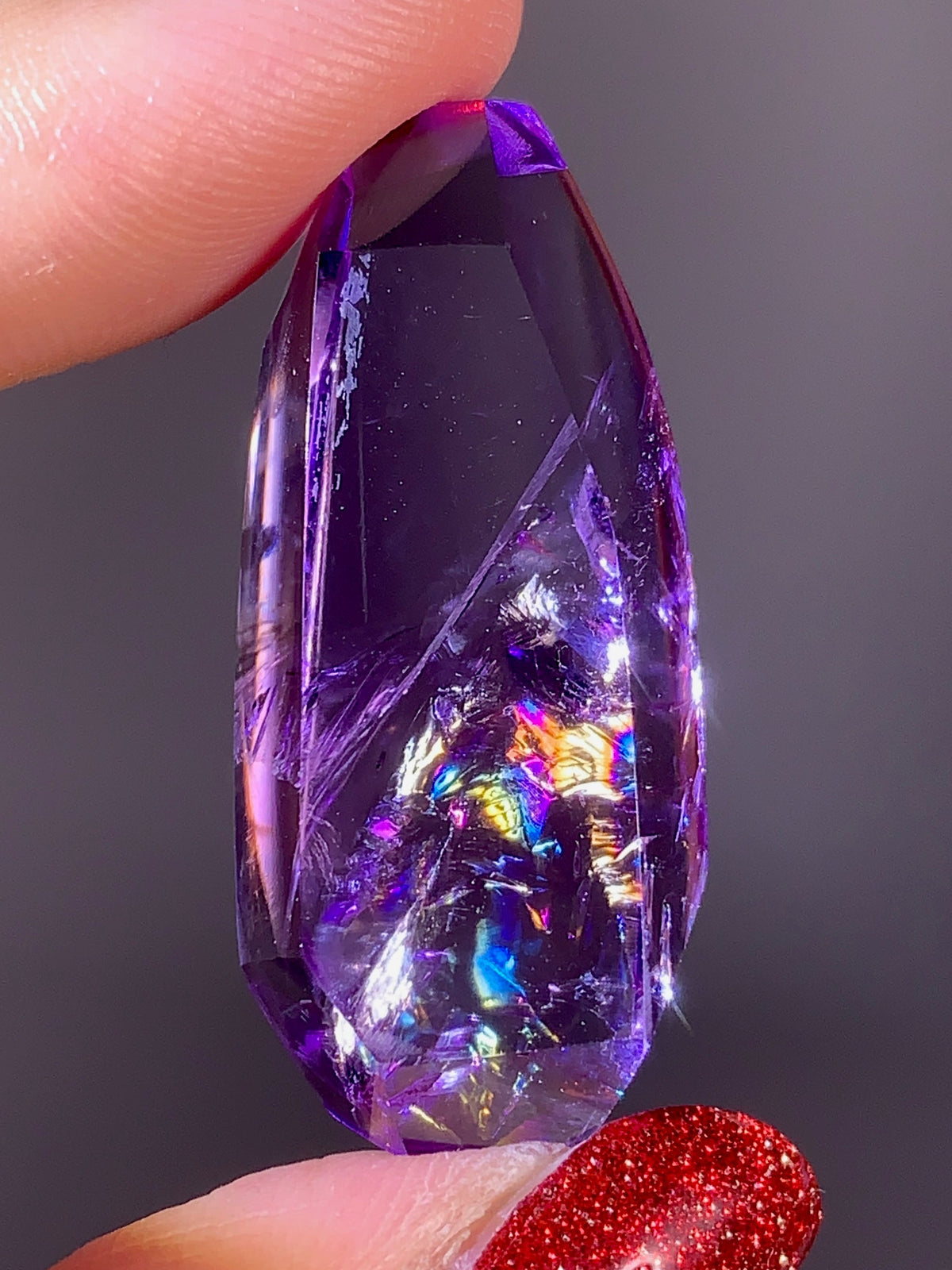 High-Quality Natural Rainbow Amethyst Freeform | Brazil