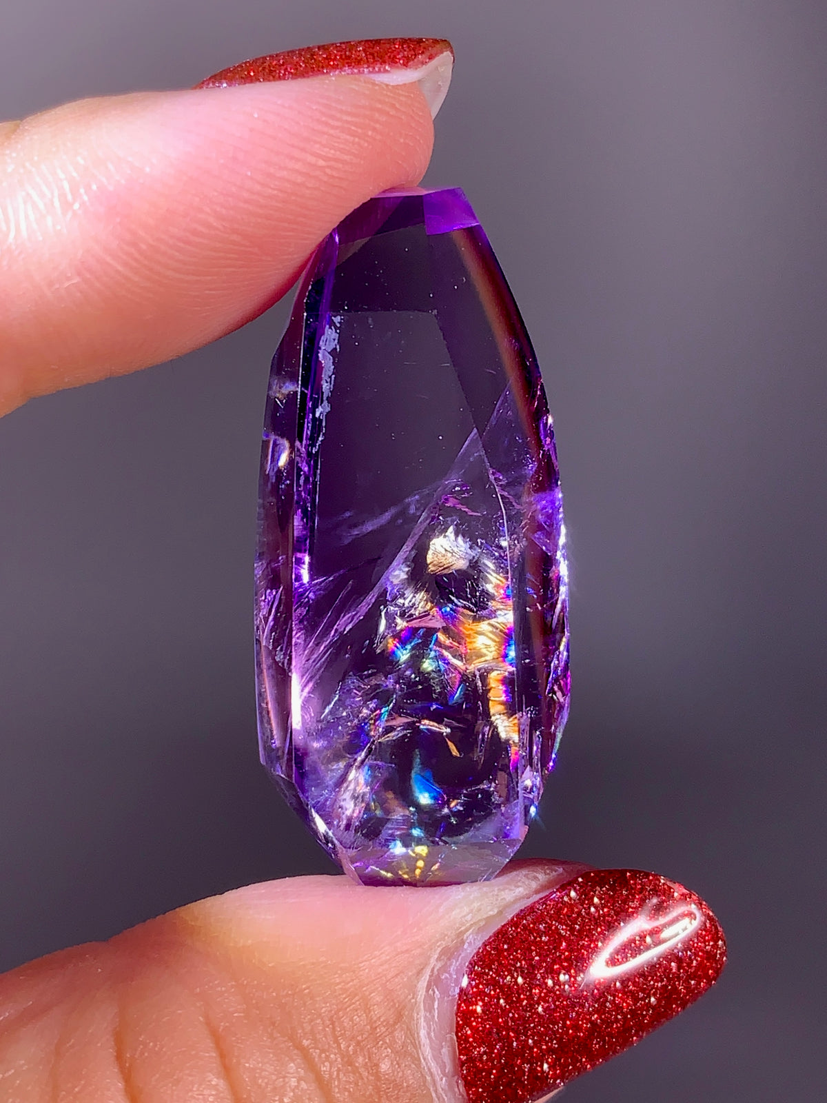 High-Quality Natural Rainbow Amethyst Freeform | Brazil