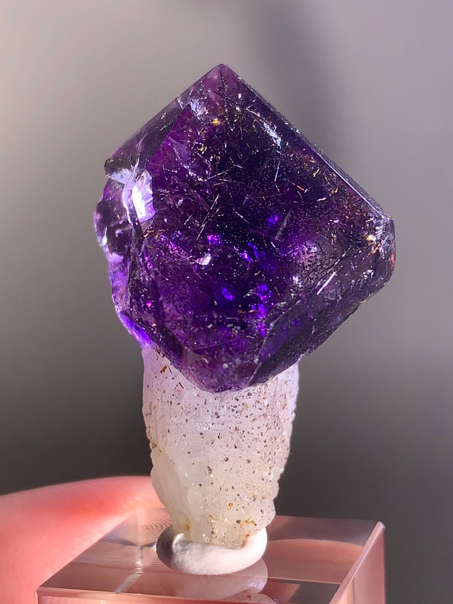High-Quality Super Seven Scepter Specimen Semi-Polished from Madagascar