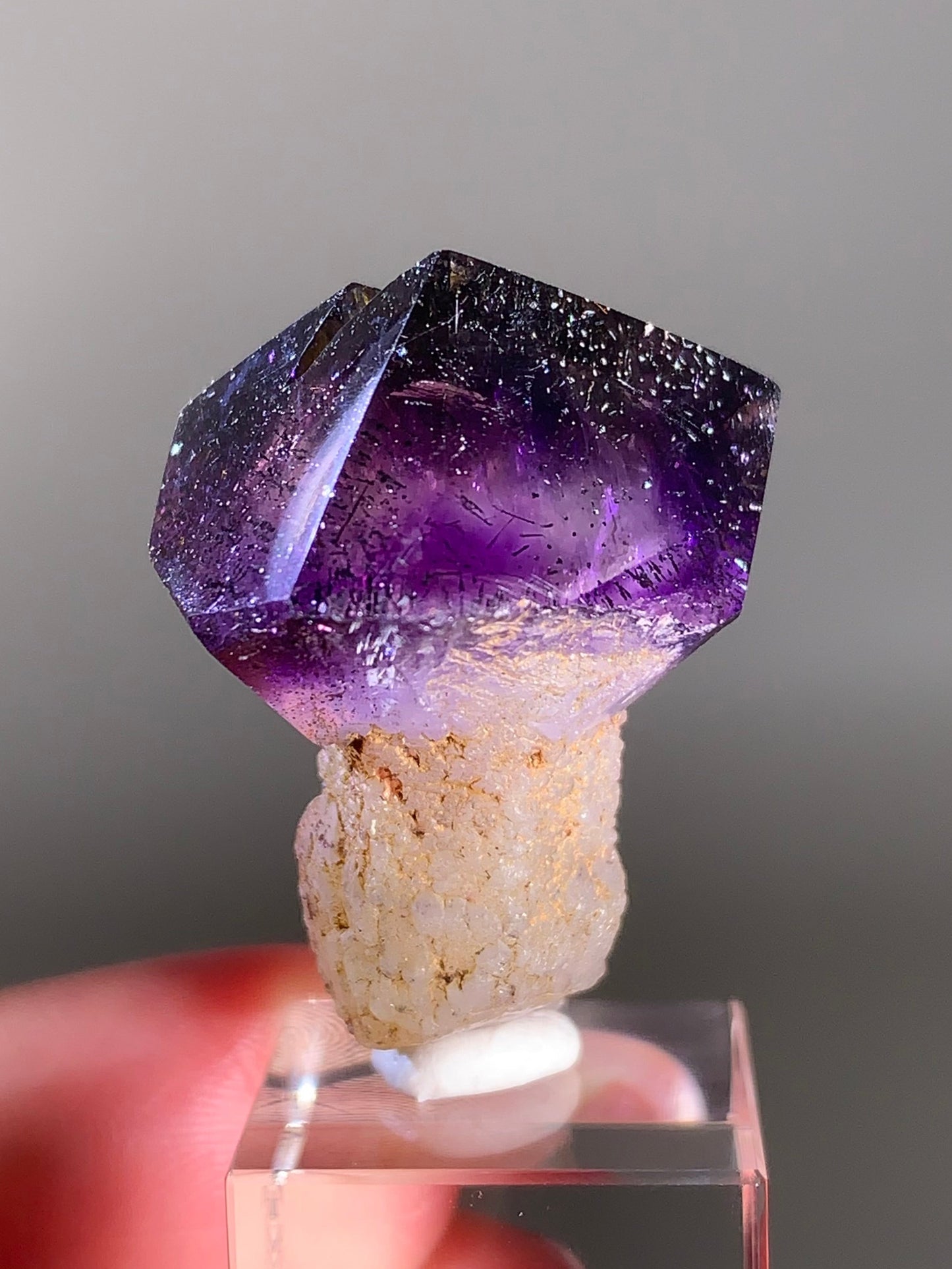 High-Quality Super Seven Scepter Specimen Semi-Polished from Madagascar