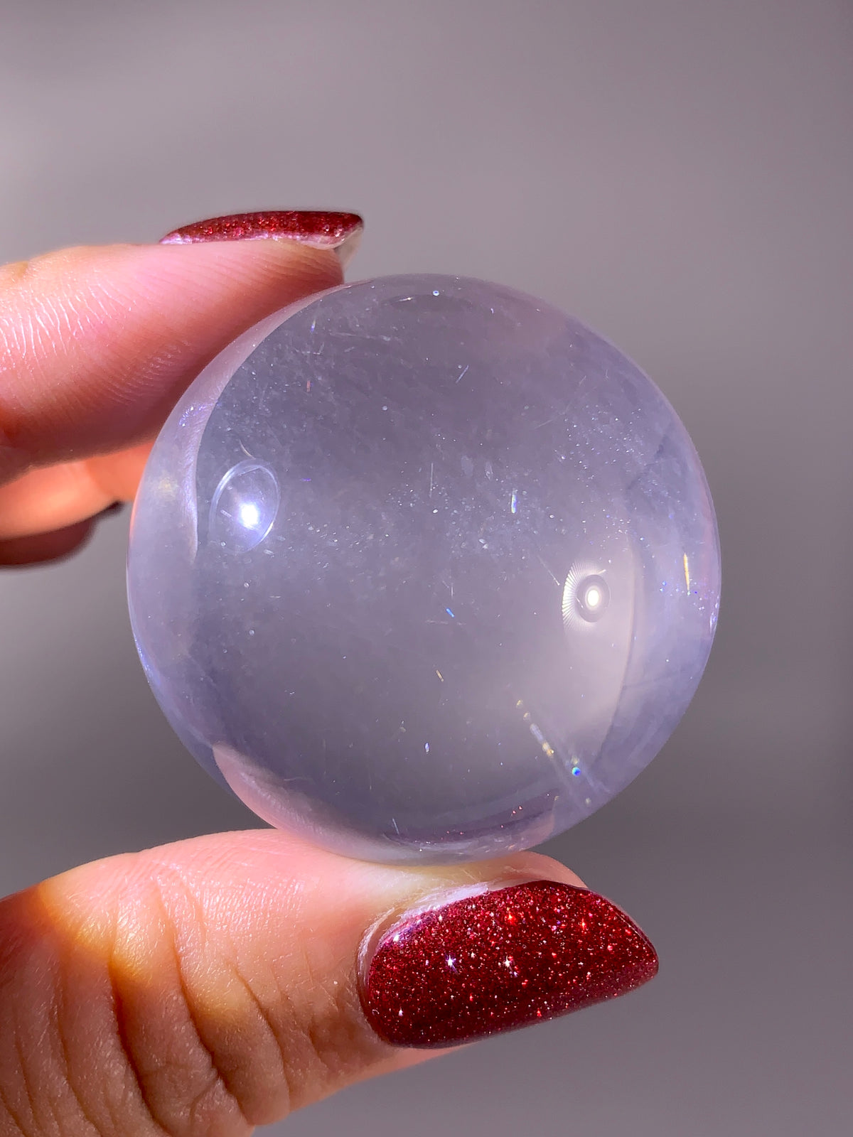 Rare Collector-Grade Girasol Quartz Sphere with Dancing Rutile & Sparkling Mica Inclusions | Mozambique