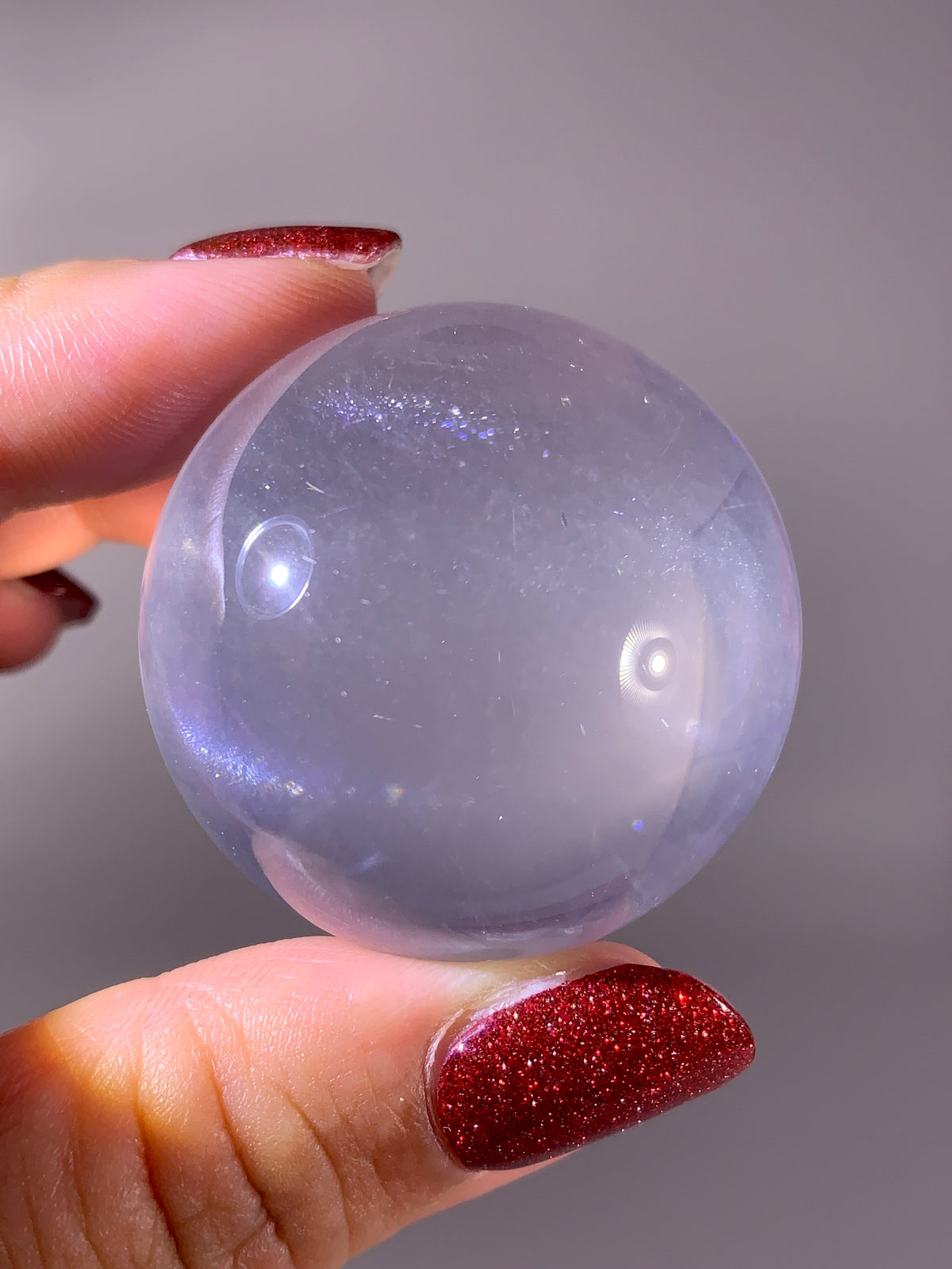 Rare Collector-Grade Girasol Quartz Sphere with Dancing Rutile & Sparkling Mica Inclusions | Mozambique
