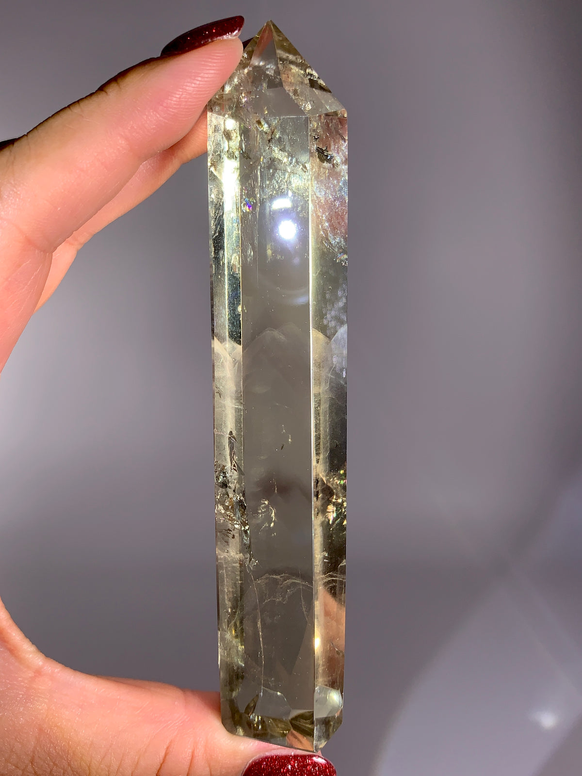 High-Grade Natural Citrine Tower with Phantom Inclusions | Brazilian Collector’s Quartz Specimen
