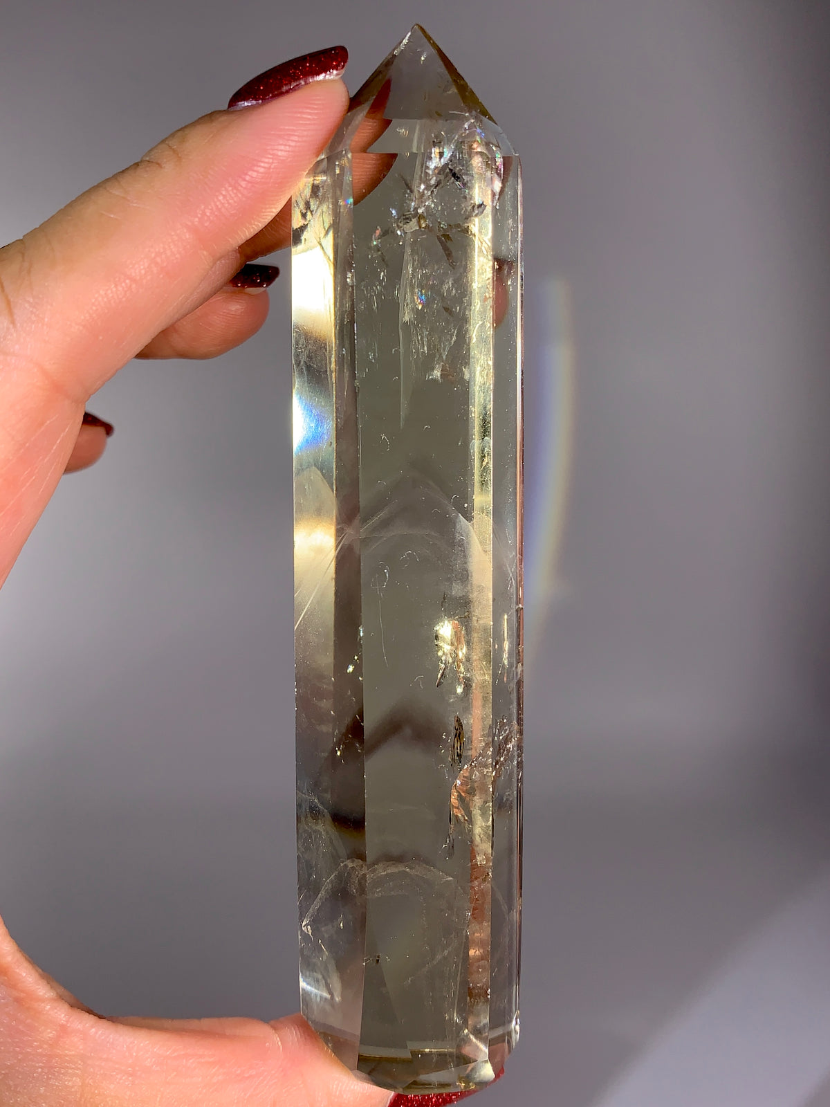 High-Grade Natural Citrine Tower with Phantom Inclusions | Brazilian Collector’s Quartz Specimen