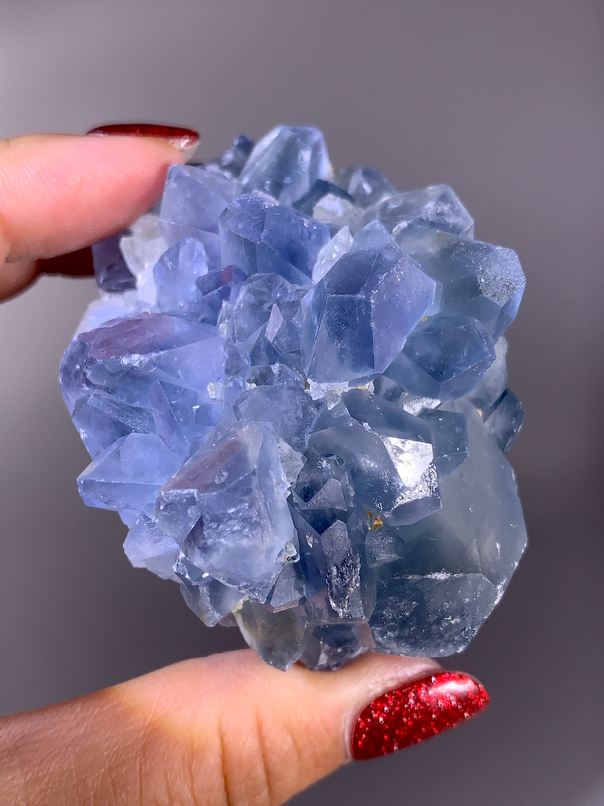 Rare Afghan Blue Celestine with Calcite | Natural Mineral Specimen from Afghanistan