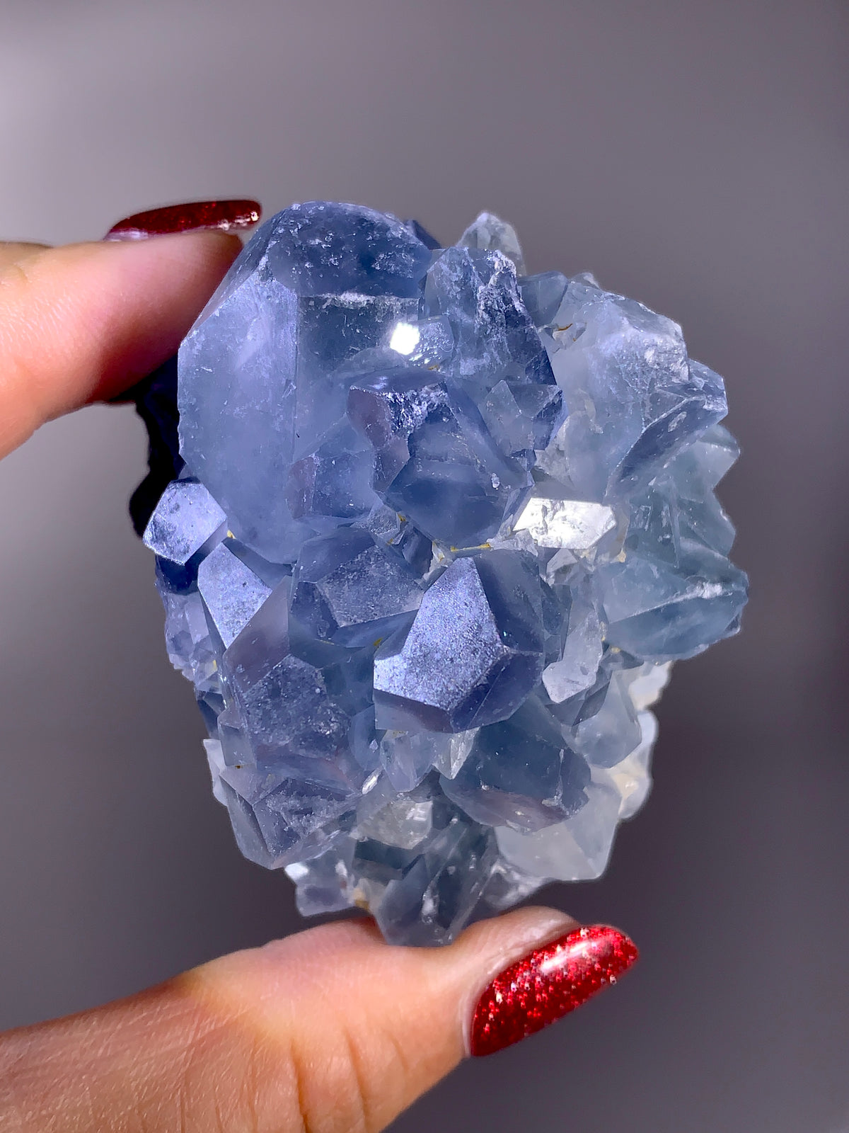 Rare Afghan Blue Celestine with Calcite | Natural Mineral Specimen from Afghanistan