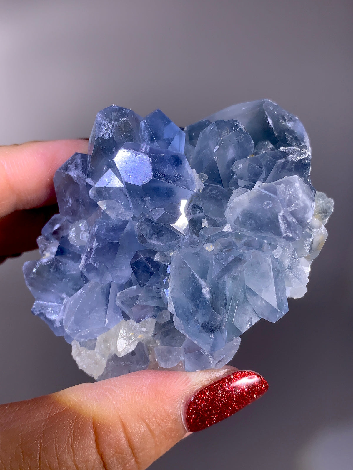 Rare Afghan Blue Celestine with Calcite | Natural Mineral Specimen from Afghanistan