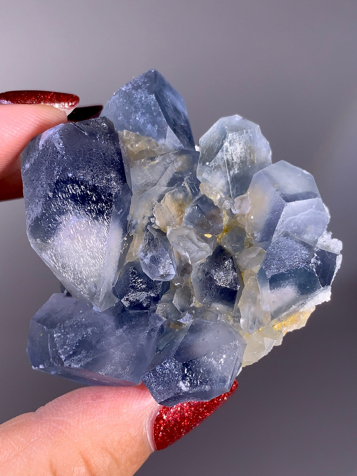 Rare Afghan Blue Celestine with Calcite | Natural Mineral Specimen from Afghanistan
