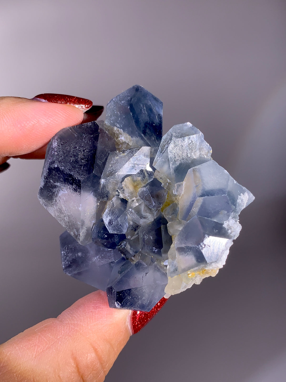 Rare Afghan Blue Celestine with Calcite | Natural Mineral Specimen from Afghanistan