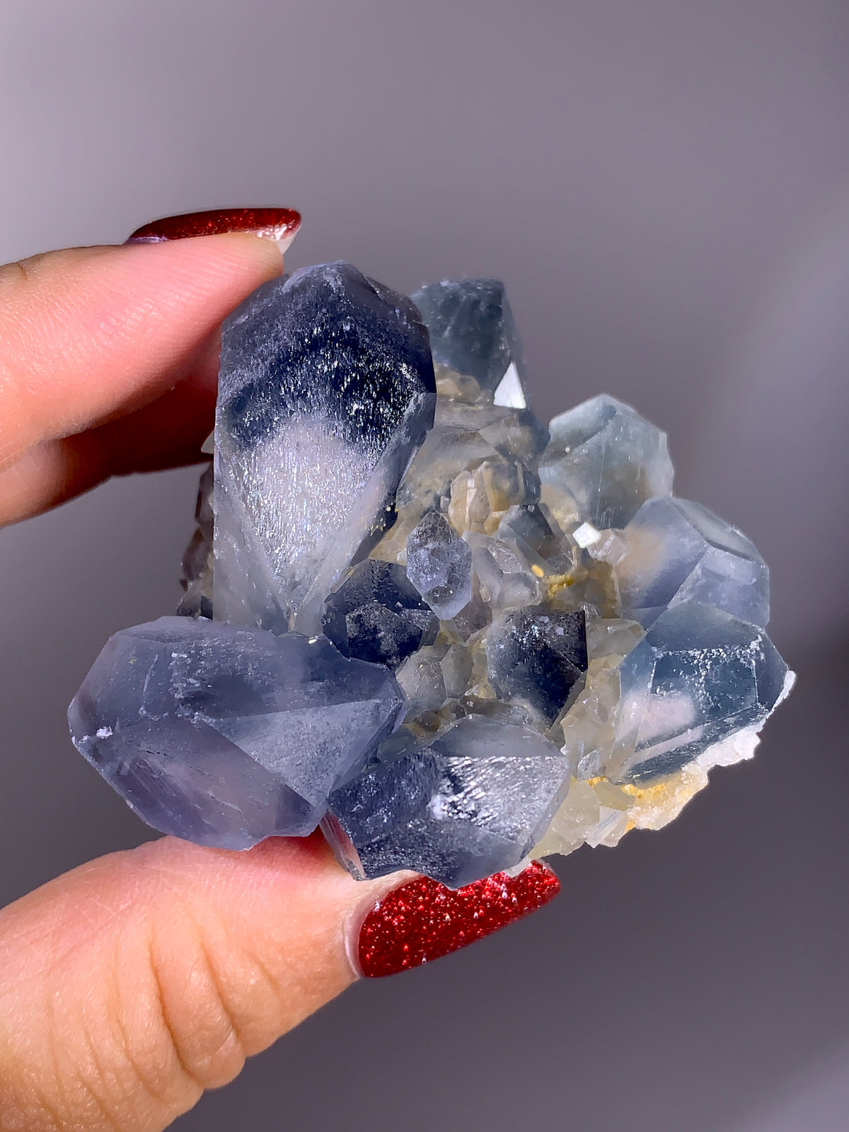 Rare Afghan Blue Celestine with Calcite | Natural Mineral Specimen from Afghanistan