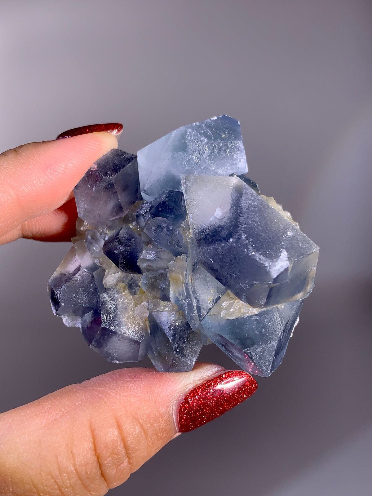 Rare Afghan Blue Celestine with Calcite | Natural Mineral Specimen from Afghanistan