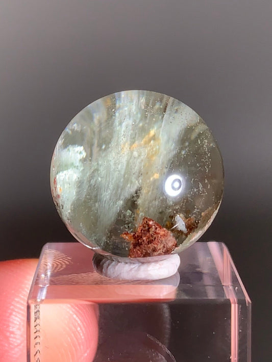 Garden Quartz Sphere from Zambia with Beautiful Internal Landscapes