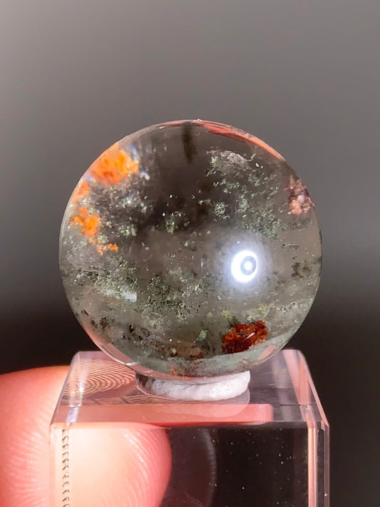 Garden Quartz Sphere from Zambia with Beautiful Internal Landscapes