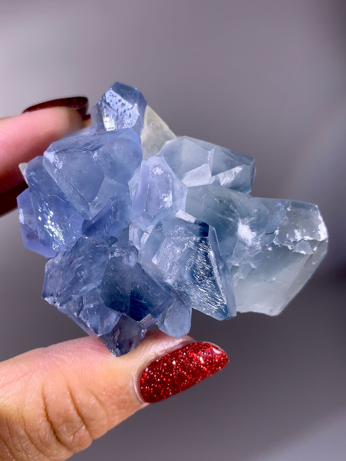 Rare Afghan Blue Celestine with Calcite | Natural Mineral Specimen from Afghanistan