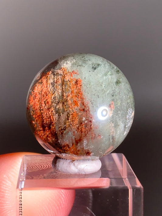 Garden Quartz Sphere from Zambia with Beautiful Internal Landscapes