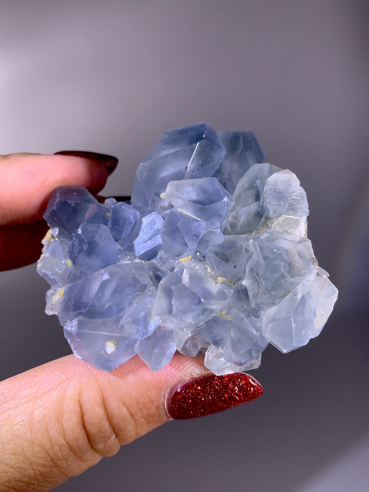 Rare Afghan Blue Celestine with Calcite | Natural Mineral Specimen from Afghanistan