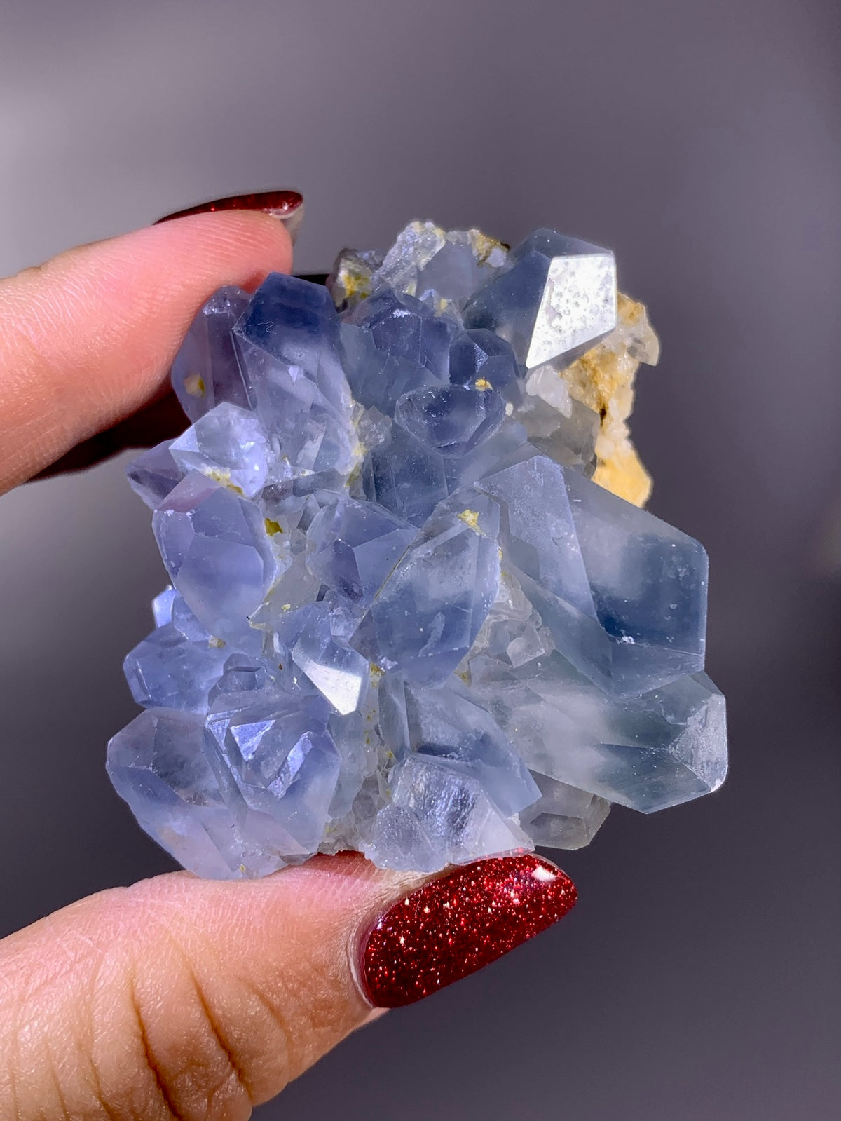 Rare Afghan Blue Celestine with Calcite | Natural Mineral Specimen from Afghanistan