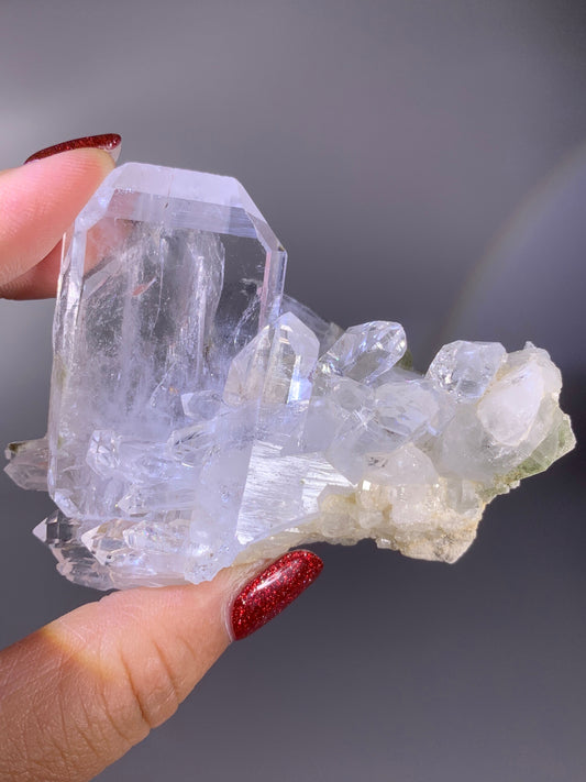 Clear Faden Barite Crystal Specimen | Natural Mineral from Myanmar