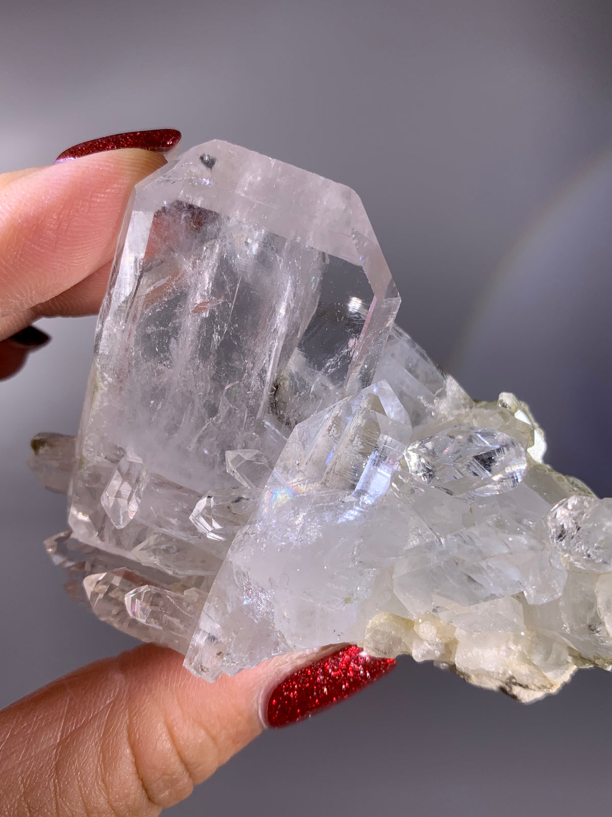 Clear Faden Barite Crystal Specimen | Natural Mineral from Myanmar
