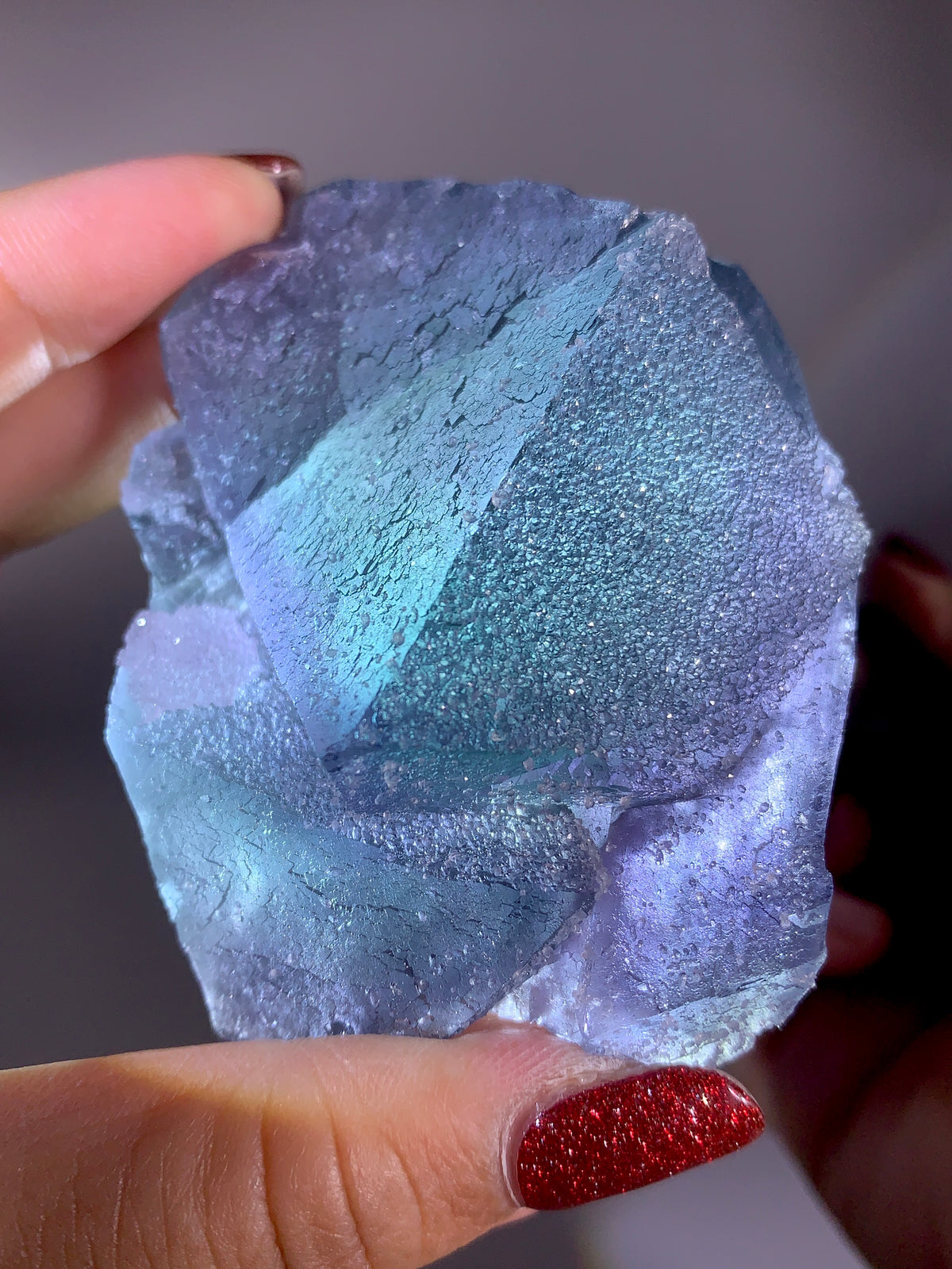 Sparkling Blue Sugar Fluorite Mineral Specimen | Zhejiang, China