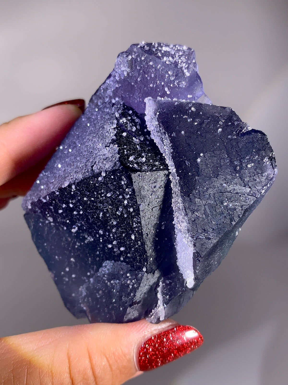 Sparkling Blue Sugar Fluorite Mineral Specimen | Zhejiang, China