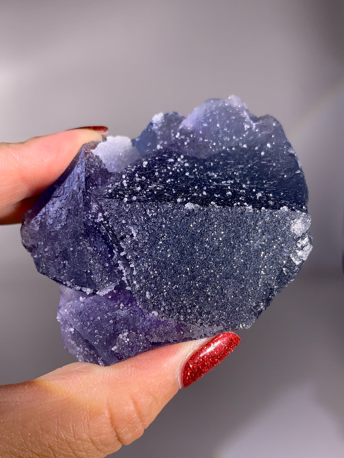 Sparkling Blue Sugar Fluorite Mineral Specimen | Zhejiang, China