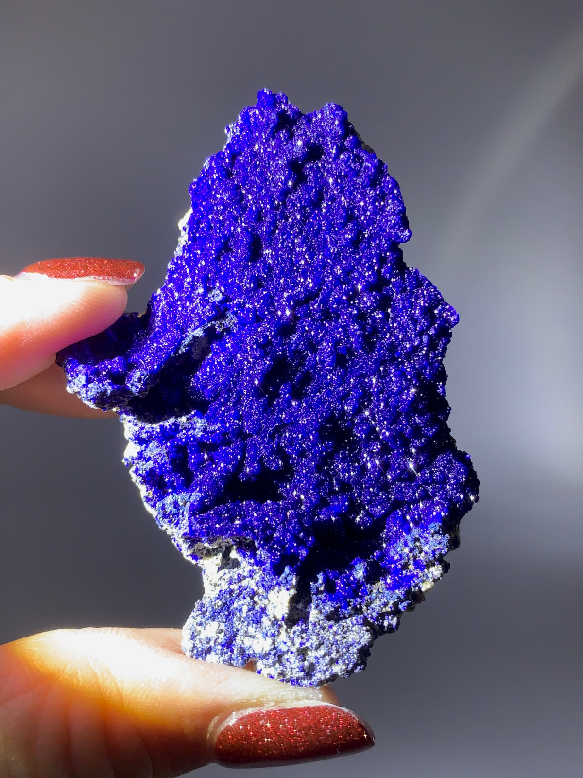 Sparkling Deep Blue Azurite Mineral Specimen | Natural Azurite from Vietnam