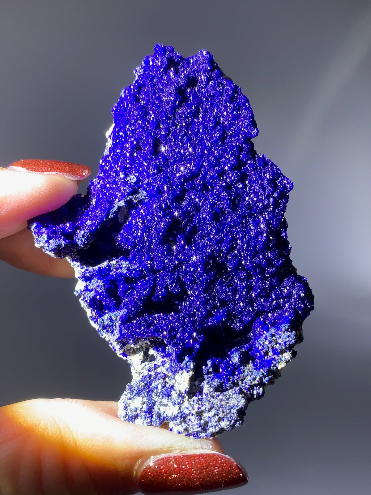 Sparkling Deep Blue Azurite Mineral Specimen | Natural Azurite from Vietnam