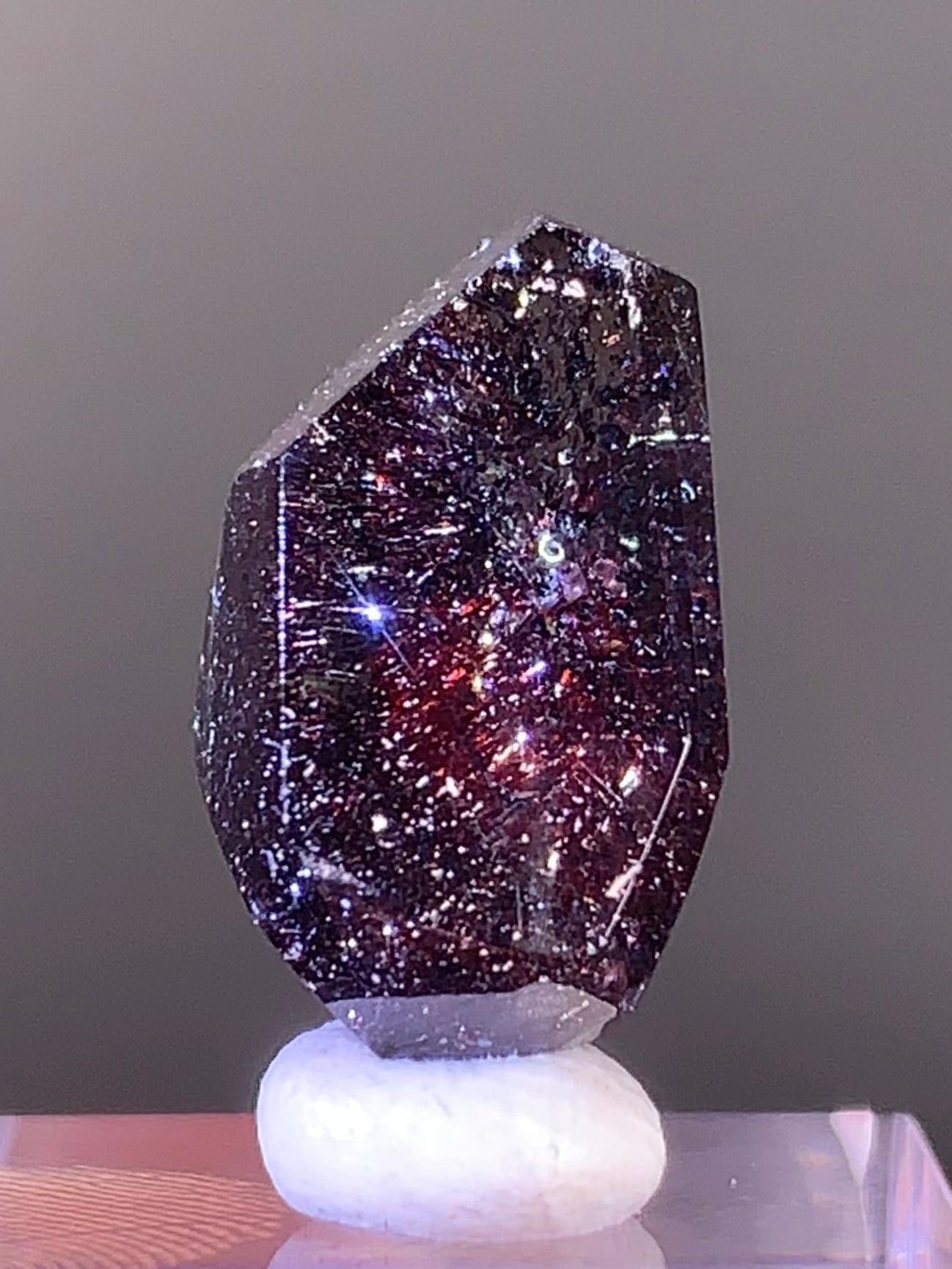High-Quality Dark Super Seven Polished Freeform Crystal