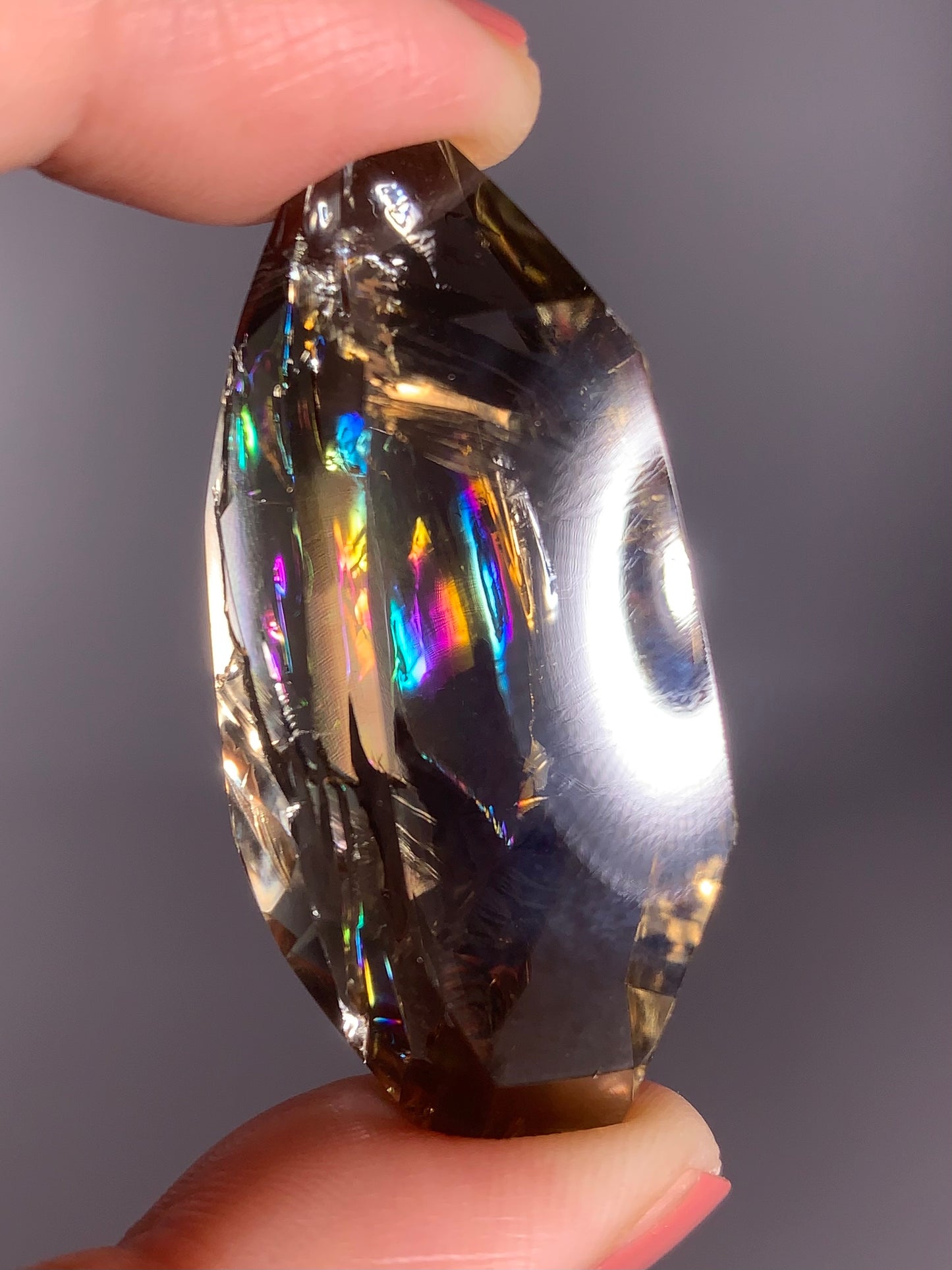 High-Quality Smoky Quartz from Brazil with Natural Rainbows