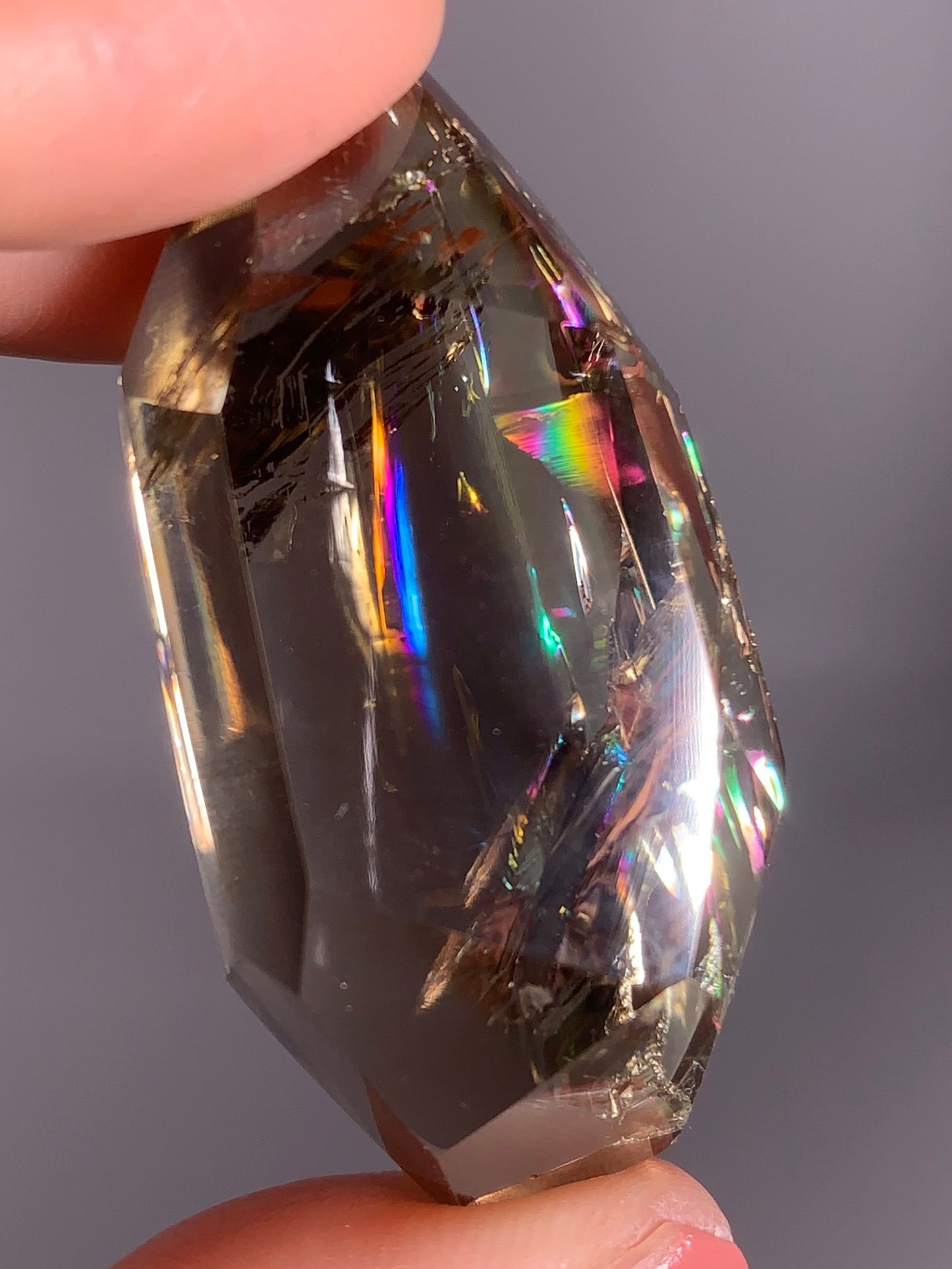 High-Quality Smoky Quartz from Brazil with Natural Rainbows