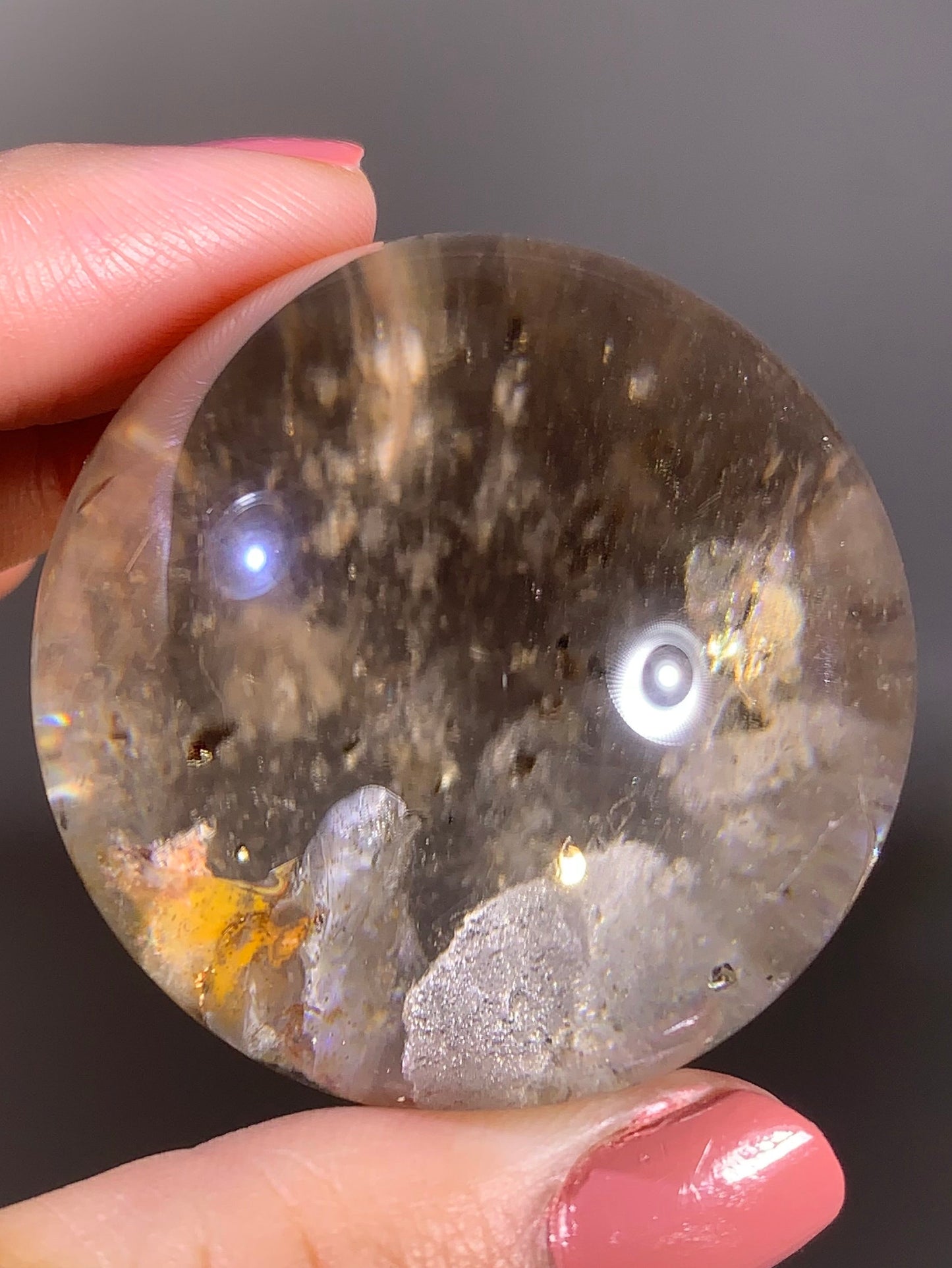 Pyrite in Quartz Sphere | Rare Collector Crystal