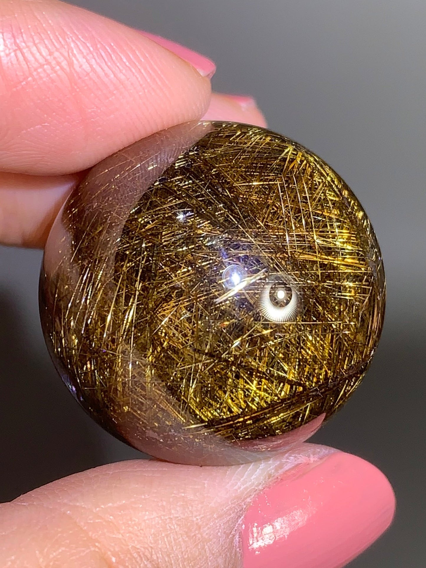Collector’s Piece Copper Lattice Rutile Sphere | Top-Quality Brazil