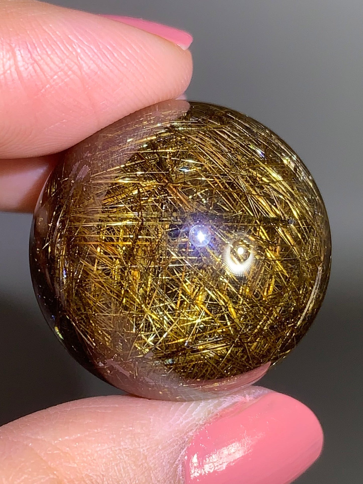 Collector’s Piece Copper Lattice Rutile Sphere | Top-Quality Brazil