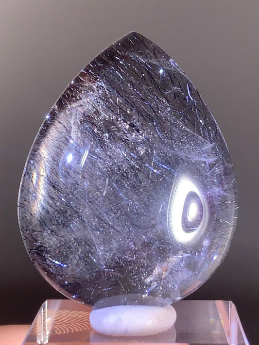 High-Quality Super Seven Polished Teardrop from Madagascar | Rare Crystal