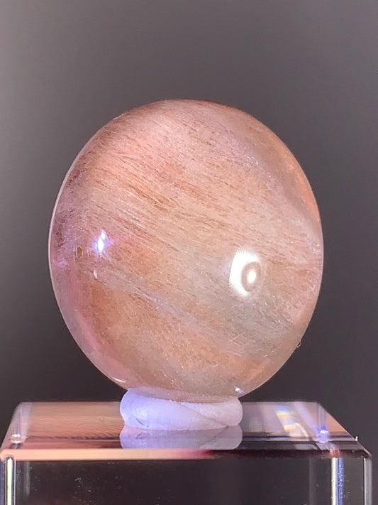 Top Quality Pink Amphibole Quartz Cabochon – Rare Collector’s Gem from Brazil